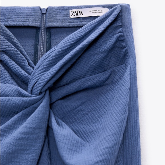 ⚡️ Zara- Textured knotted Midi Skirt - Picture 4 of 7